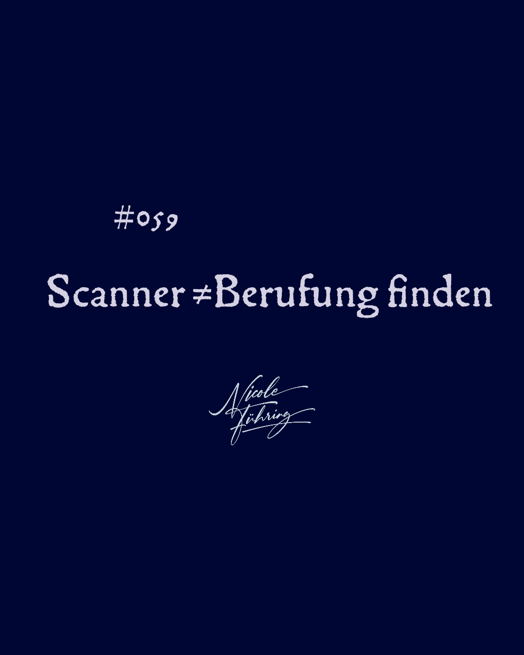 Scanner finden niemals ihre Berufung